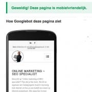 Mobiel vriendelijke website