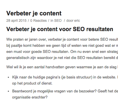 SEO content, waar let je op