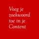 Zoekwoord in content